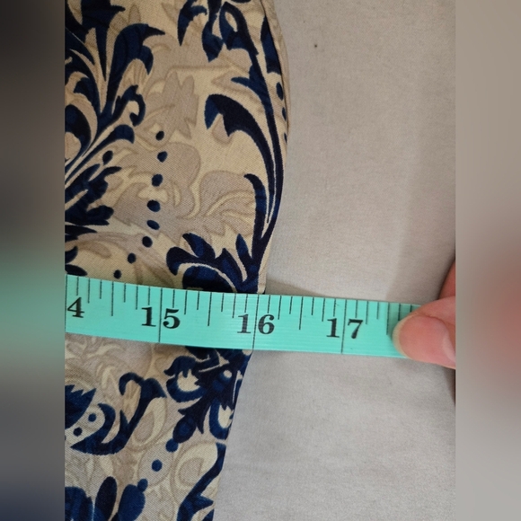 SHEIN | Blue and Cream Lace Midi Dress, Size M (Made Small) - Picture 5 of 7